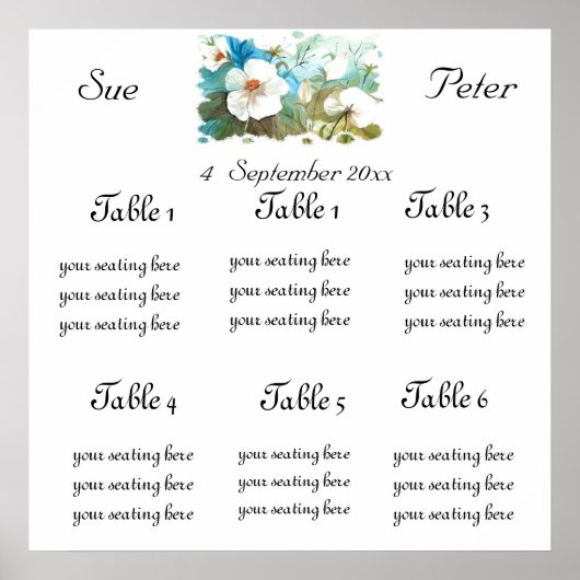 POSTER CAMELLIAS BLANCS CACHES (Devant)