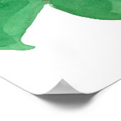 Poster Camellias rose Oiseau Yellowhammer Aquarelle (Coin)