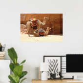 Poster Camels à Petra (Bureau à domicile)