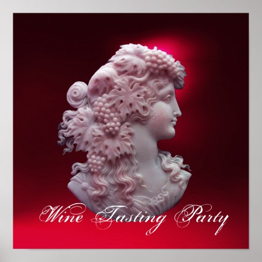 POSTER CAMEO ANTIQUE, DAME AUX RAISONS ET AUX GRAPEVINES (Devant)