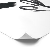 Poster Cameo Bloom - Noir et Blanc (Coin)