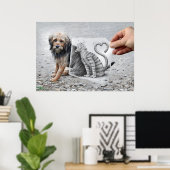 Poster Caméra Crayon - Chien et Chat (Bureau à domicile)