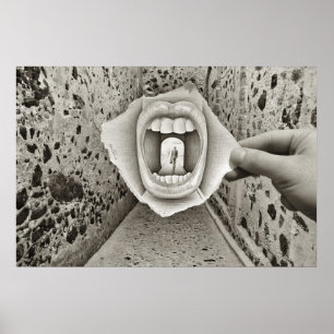 Poster Caméra Crayon Vs - Bouche