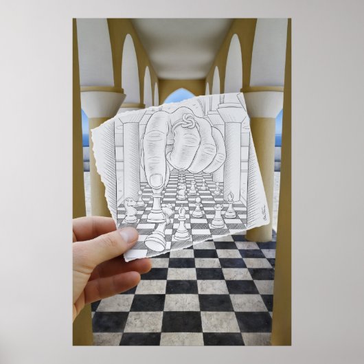 Poster Caméra Crayon Vs - Checkmate (Devant)