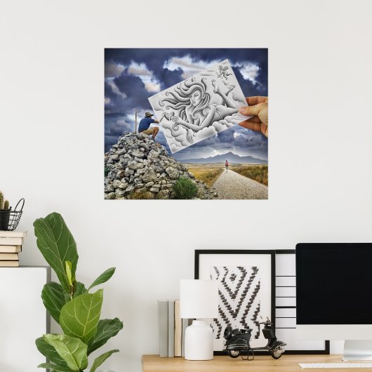 Poster Caméra Crayon Vs - Déesse (Bureau à domicile)