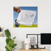 Poster Caméra Crayon Vs - Inspiration (Bureau à domicile)