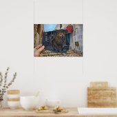 Poster Caméra Crayon Vs - Lion Puissant (Cuisine)