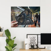 Poster Caméra Crayon Vs - Plus De Routine (Bureau à domicile)