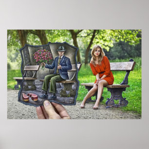 Poster Caméra Crayon Vs - Saint Valentin