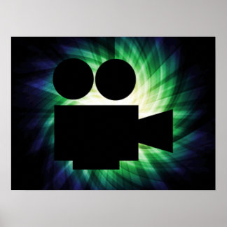 Poster Caméra de cinéma cool; film vidéo