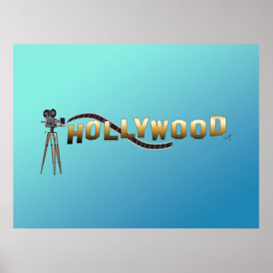 Poster Caméra de cinéma du réalisateur Vintage Hollywood