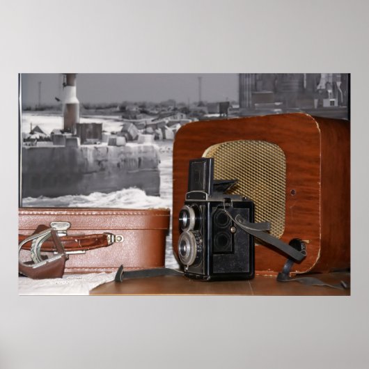 Poster Caméra-enregistreur analogique vintage (Devant)
