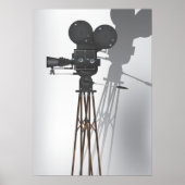 Poster Caméra Hollywood vintage (Devant)