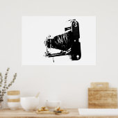 Poster caméra vintage (Cuisine)