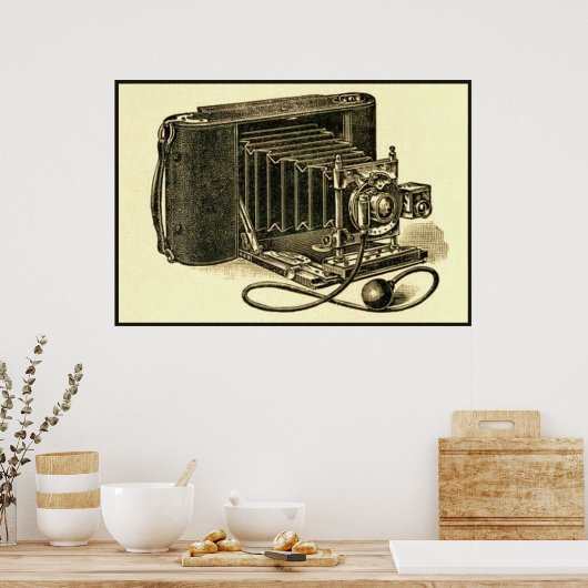 Poster Caméra vintage (Cuisine)