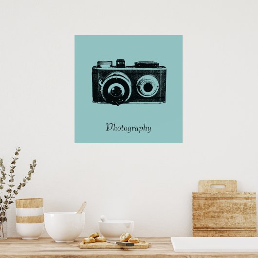 Poster Caméra vintage (Cuisine)