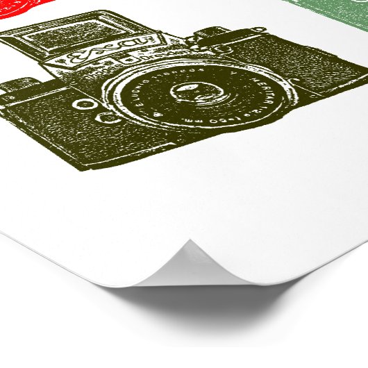 Poster Caméras colorés (Coin)