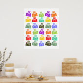 Poster Caméras colorés (Cuisine)