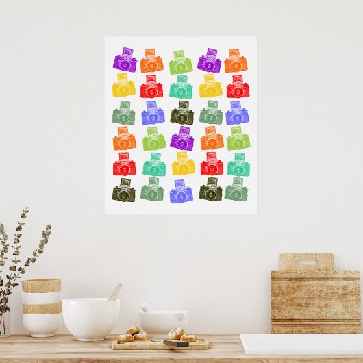 Poster Caméras colorés (Cuisine)