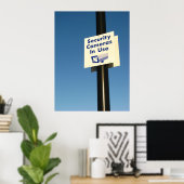 Poster Caméras de sécurité utilisés (Bureau à domicile)