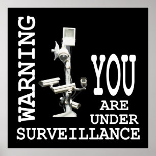 Poster caméras vidéo de surveillance