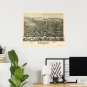 Poster Cameron, WV Panoramic Map - 1899 (Bureau à domicile)