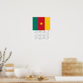 Poster Cameroon 2026 Calendar, Large, Cameroon Flag (Cuisine)