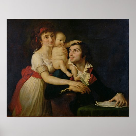 Poster Camille Desmoulins son épouse Lucile et leur (Devant)