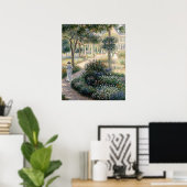 Poster Camille Monet dans le jardin à Argenteuil (Bureau à domicile)