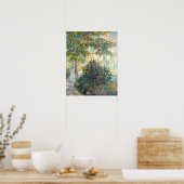 Poster Camille Monet dans le jardin d'Argenteuil (1876) (Cuisine)