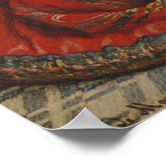 Poster Camille Monet en costume japonais par Claude Monet (Coin)