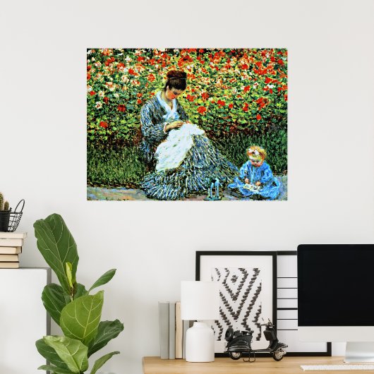 Poster Camille Monet et Child, (Bureau à domicile)