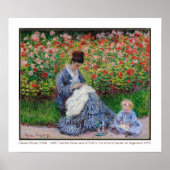 Poster Camille Monet et un enfant 1875 Art (Devant)
