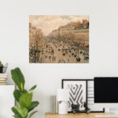 Poster Camille Pissaro - Boulevard Monmartre Paris 1897 (Bureau à domicile)