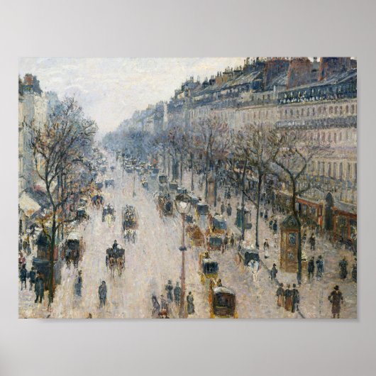 Poster Camille Pissarro - Boulevard Montmartre (Devant)