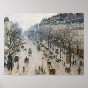 Poster Camille Pissarro - Boulevard Montmartre