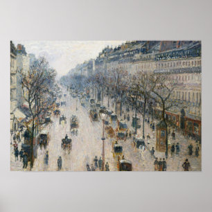 Poster Camille Pissarro - Boulevard Montmartre