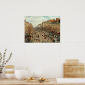 Poster Camille Pissarro Boulevard Montmartre Peinture (Cuisine)