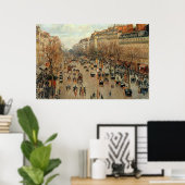 Poster Camille Pissarro Boulevard Montmartre Peinture (Bureau à domicile)