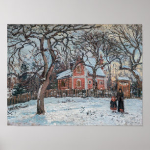 Poster Camille Pissarro - Châtaigniers à Louvecienne