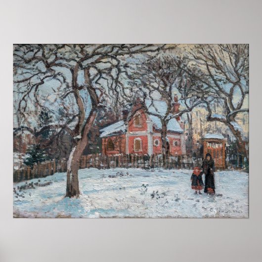 Poster Camille Pissarro - Chataigniers a Louvecienne (Devant)