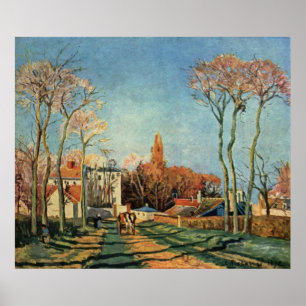 Poster Camille Pissarro Entrée Voisins Village 1872