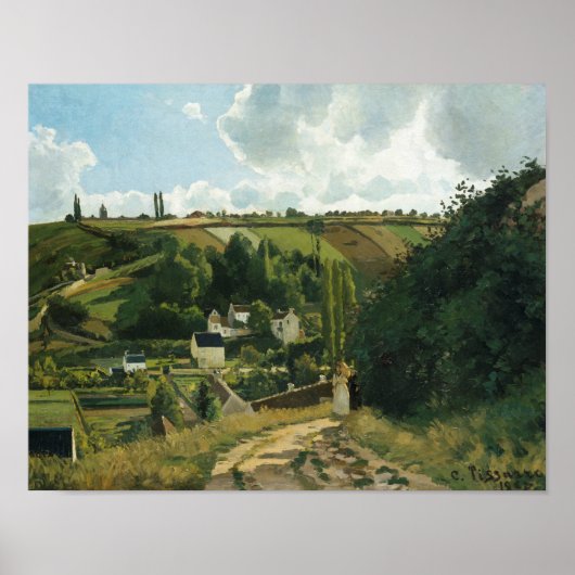 Poster Camille Pissarro - Jalais Hill, Pontoise (Devant)