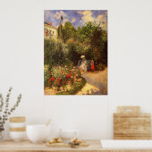 Poster Camille Pissarro - Jardin 1877 banc ombre arbre (Cuisine)