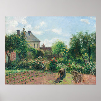 Poster Camille Pissarro Le jardin de l'artiste à Eragny