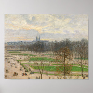 Poster Camille Pissarro - Le Jardin des Tuileries