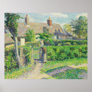 Poster Camille Pissarro - Maisons de paysans, Eragny