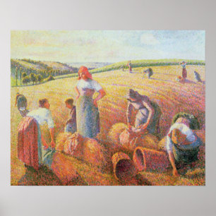 Poster Camille Pissarro   The Gleaners, 1889