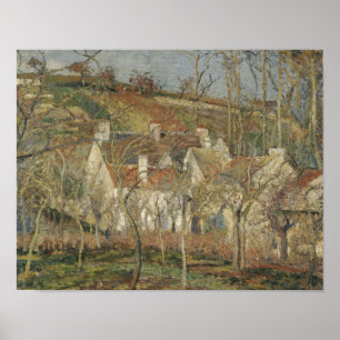Poster Camille Pissarro - Toits rouges, coin d'un village