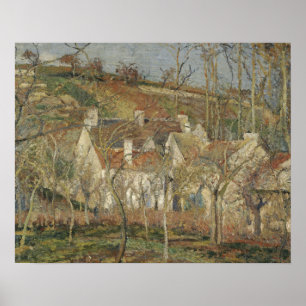 Poster Camille Pissarro - Toits rouges, coin d'un village